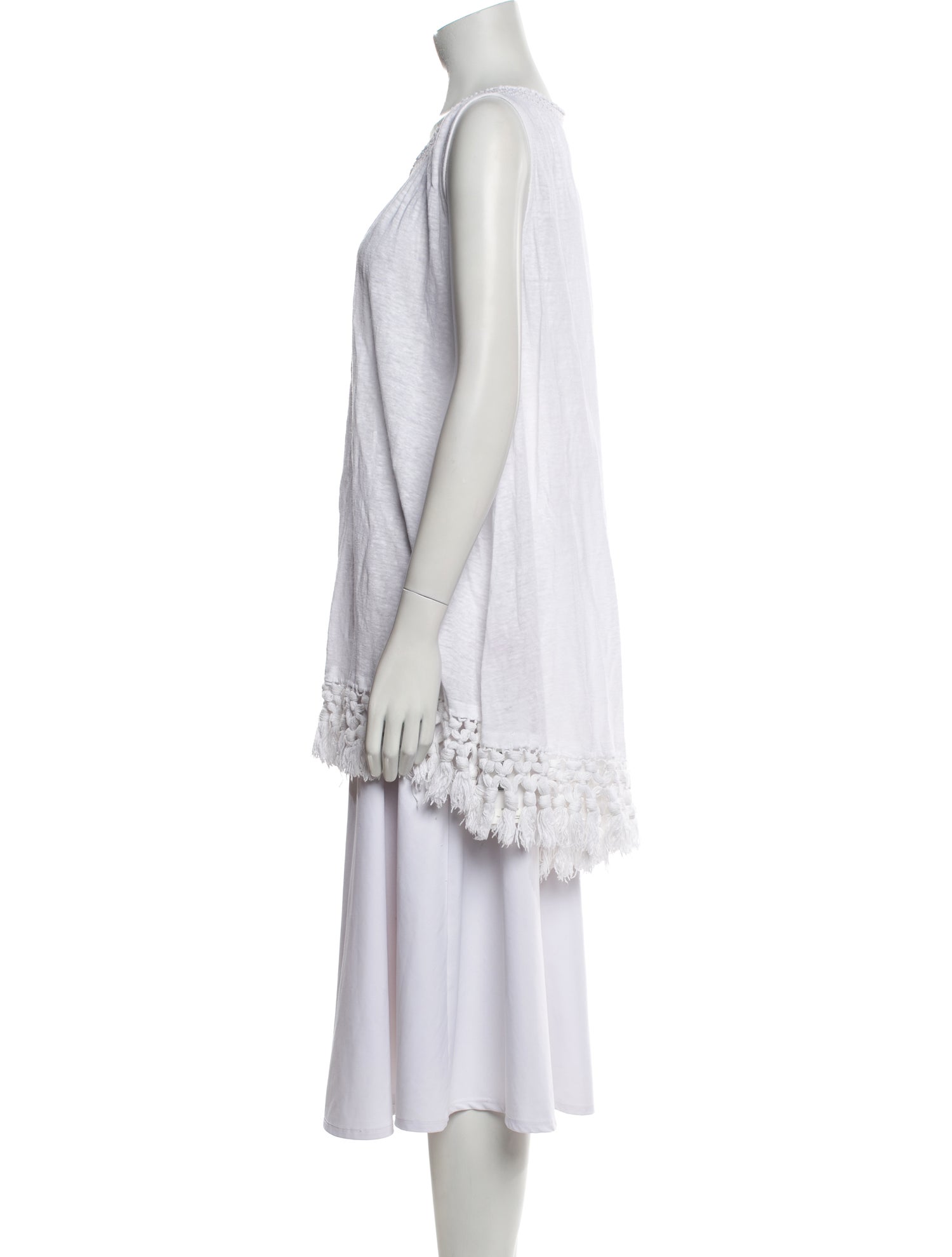 Calypso St. Barth Linen Scoop Neck Tunic