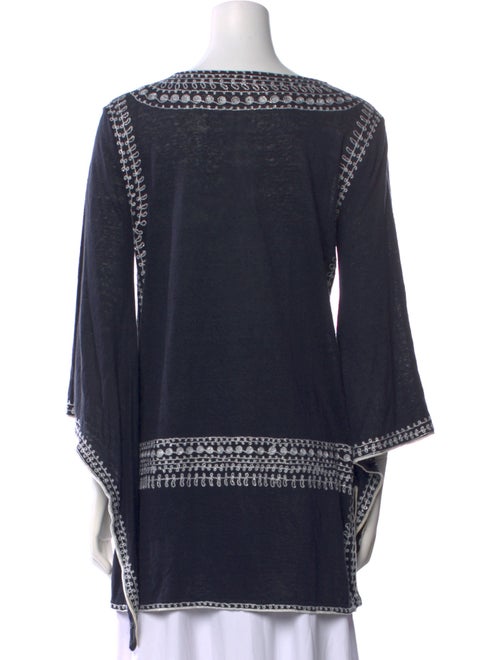 Calypso St. Barth Linen Printed Tunic