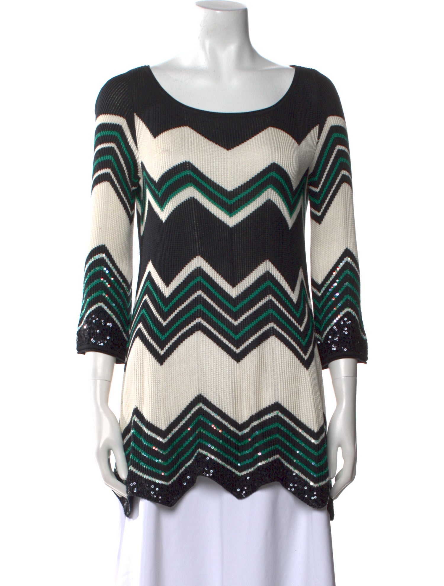 Calypso St. Barth Silk Striped Sweater