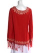 Calypso St. Barth V-Neck Long Sleeve Tunic