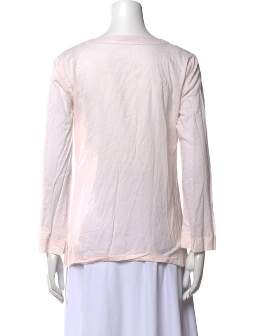 Calypso St. Barth V-Neck Long Sleeve Blouse
