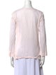 Calypso St. Barth V-Neck Long Sleeve Blouse