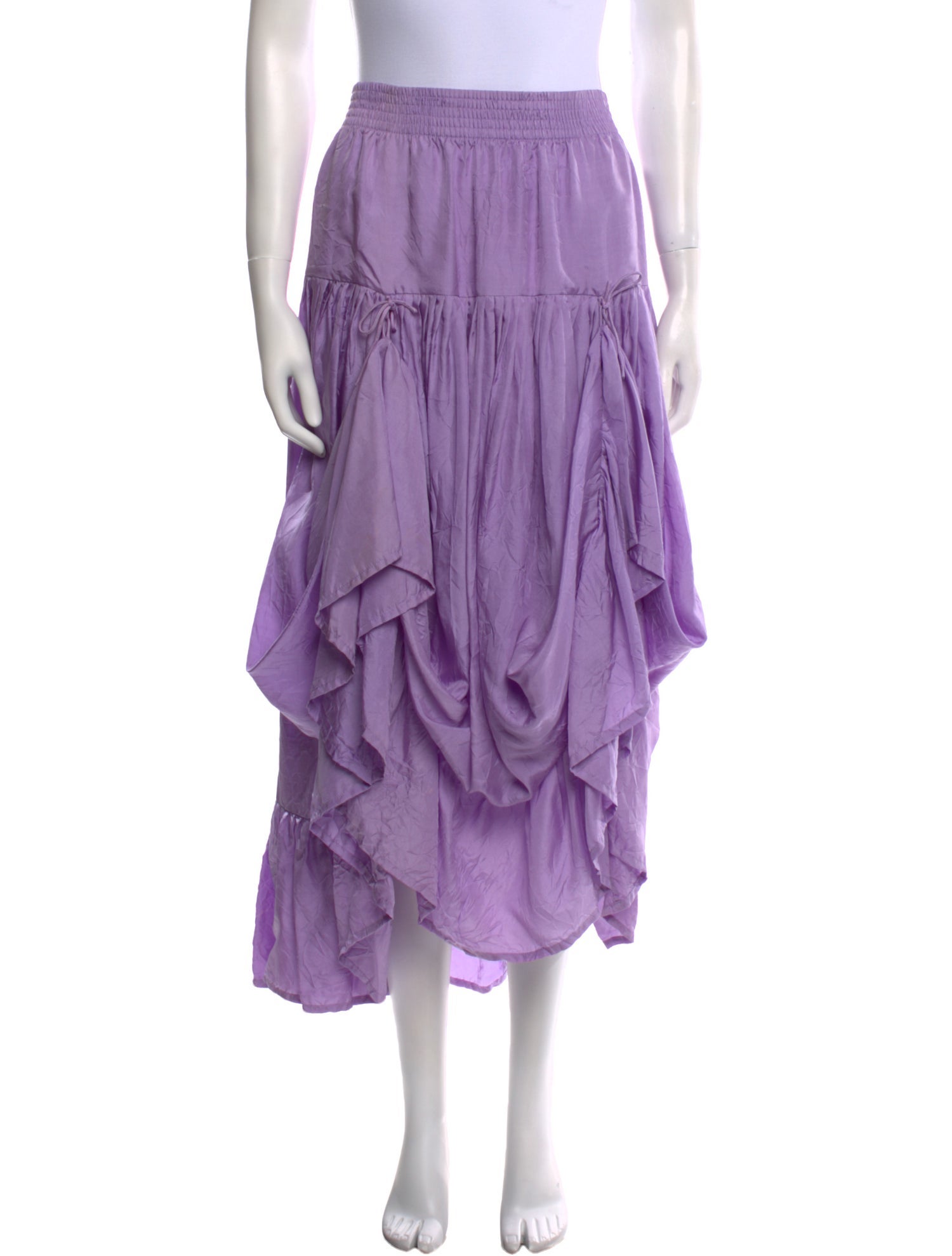 Calypso St. Barth Silk Midi Length Skirt