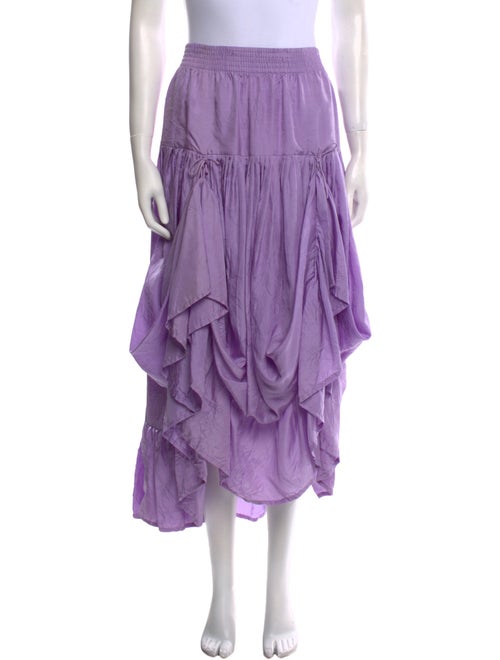 Calypso St. Barth Silk Midi Length Skirt