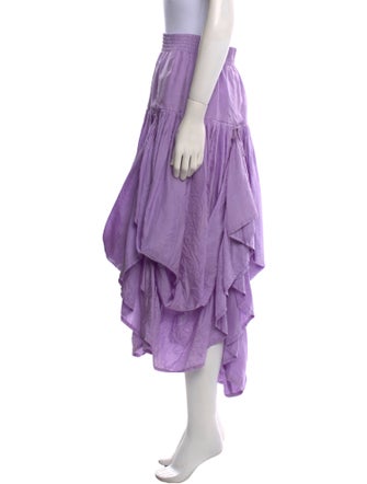 Calypso St. Barth Silk Midi Length Skirt