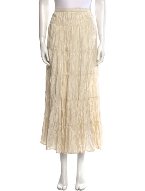 Calypso St. Barth Silk Midi Length Skirt