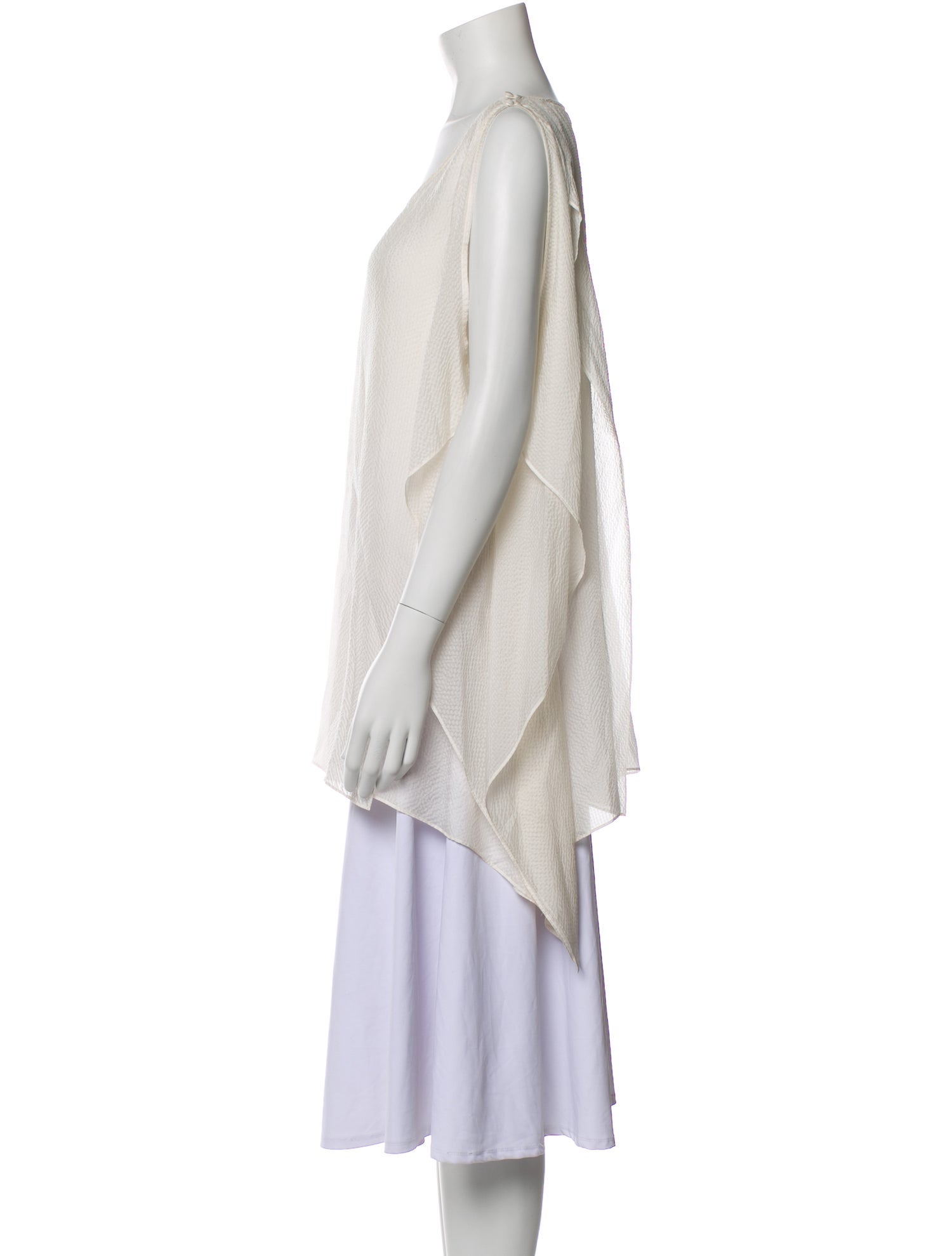 Calypso St. Barth Silk Scoop Neck Tunic