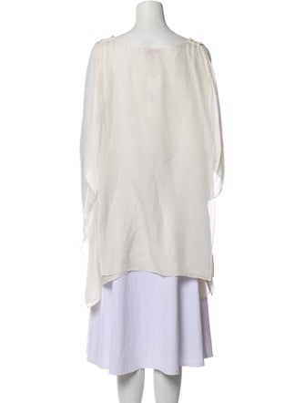 Calypso St. Barth Silk Scoop Neck Tunic