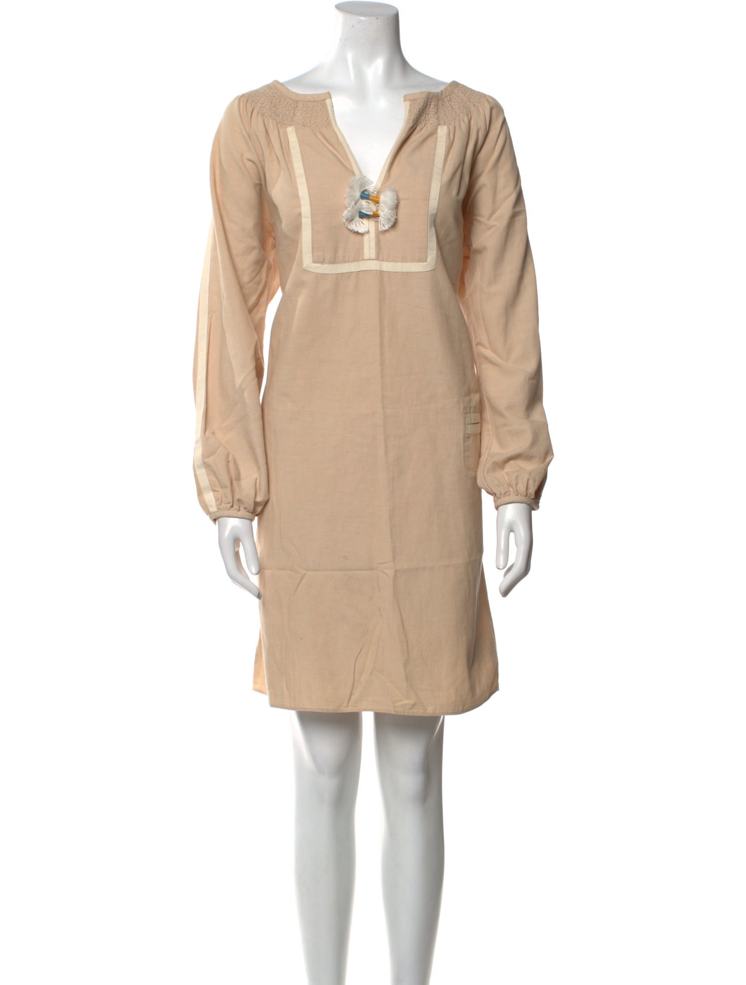 Calypso St. Barth V-Neck Knee-Length Dress