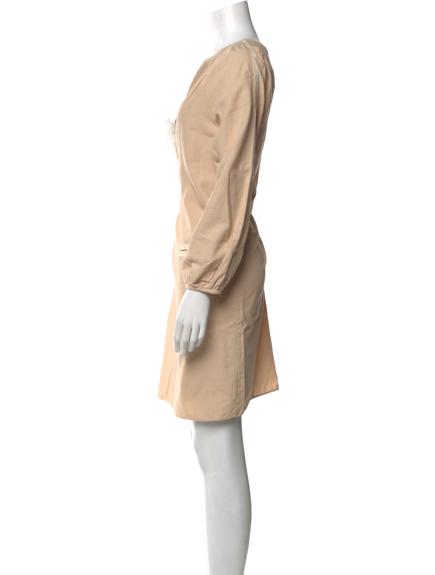 Calypso St. Barth V-Neck Knee-Length Dress