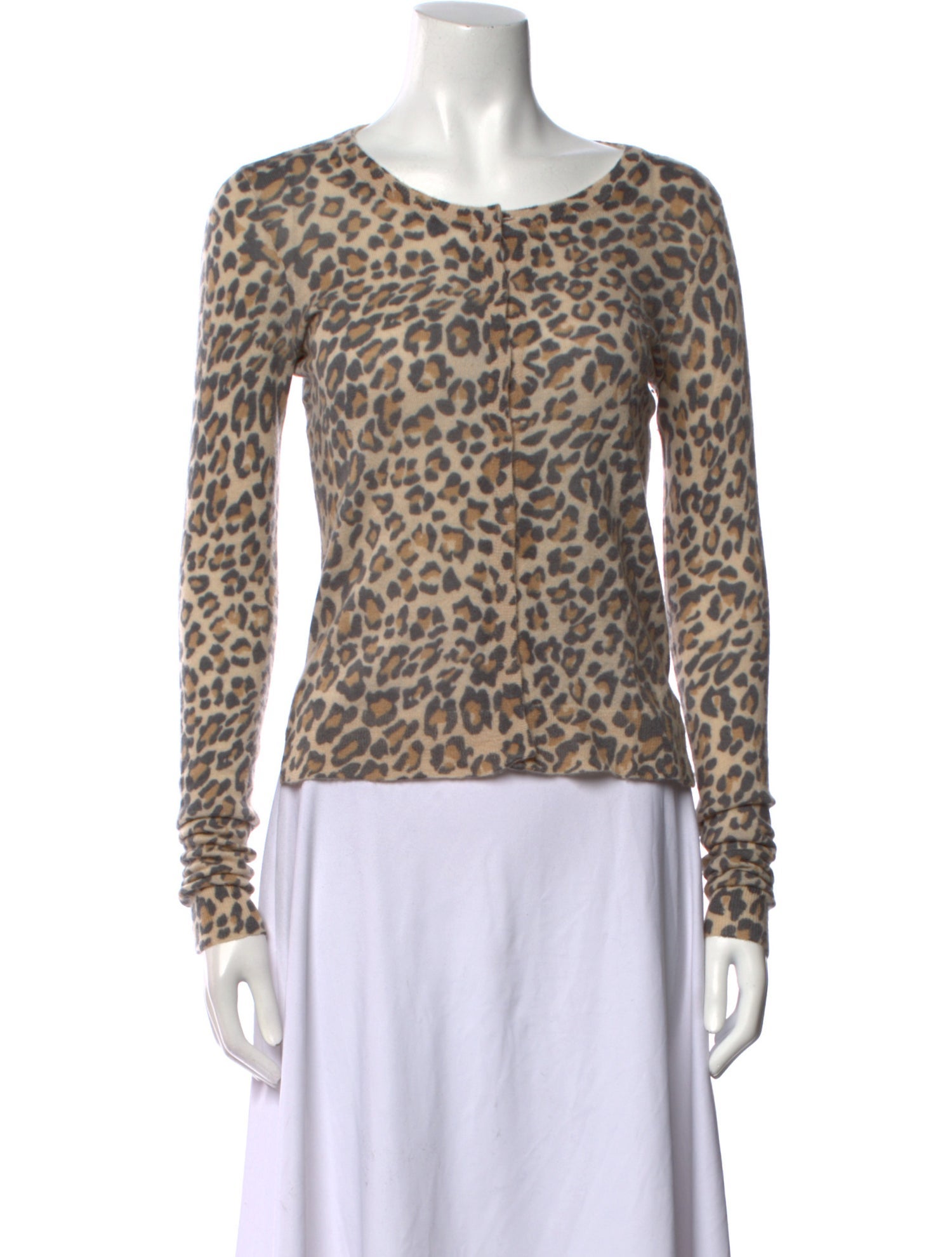 Calypso St. Barth Cashmere Animal Print Sweater