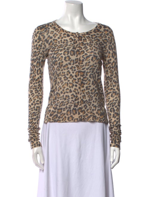 Calypso St. Barth Cashmere Animal Print Sweater
