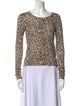 Calypso St. Barth Cashmere Animal Print Sweater