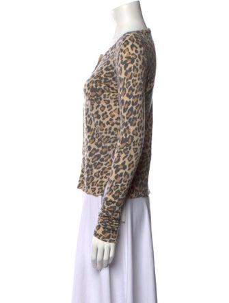 Calypso St. Barth Cashmere Animal Print Sweater