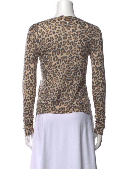 Calypso St. Barth Cashmere Animal Print Sweater