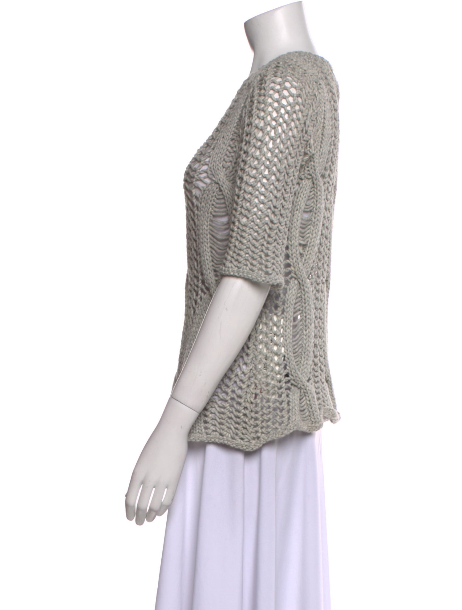 Calypso St. Barth Patterned Scoop Neck Top