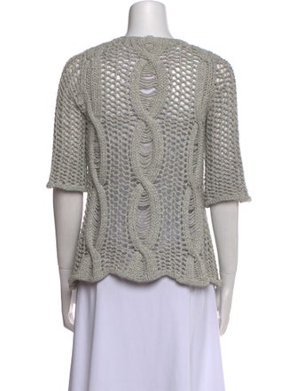 Calypso St. Barth Patterned Scoop Neck Top