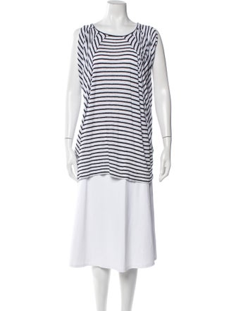 Calypso St. Barth Linen Striped Tunic