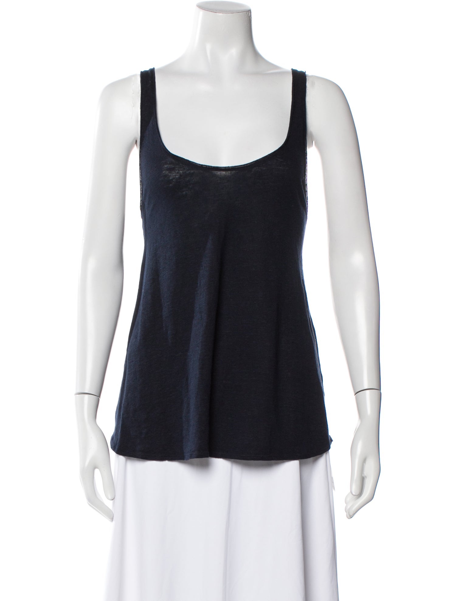 Calypso St. Barth Linen Scoop Neck Top