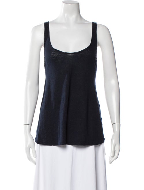 Calypso St. Barth Linen Scoop Neck Top