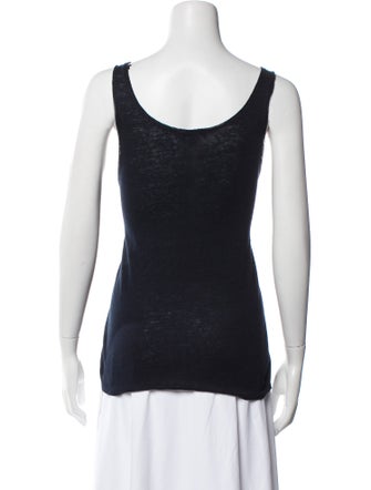 Calypso St. Barth Linen Scoop Neck Top