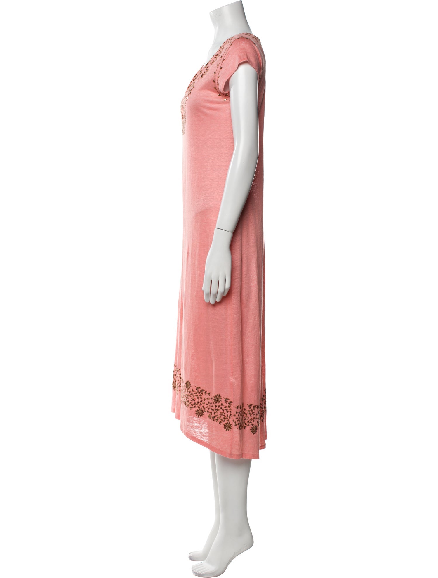 Calypso St. Barth Linen Midi Length Dress