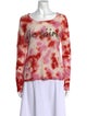 Calypso St. Barth Cashmere Tie-Dye Print Sweater
