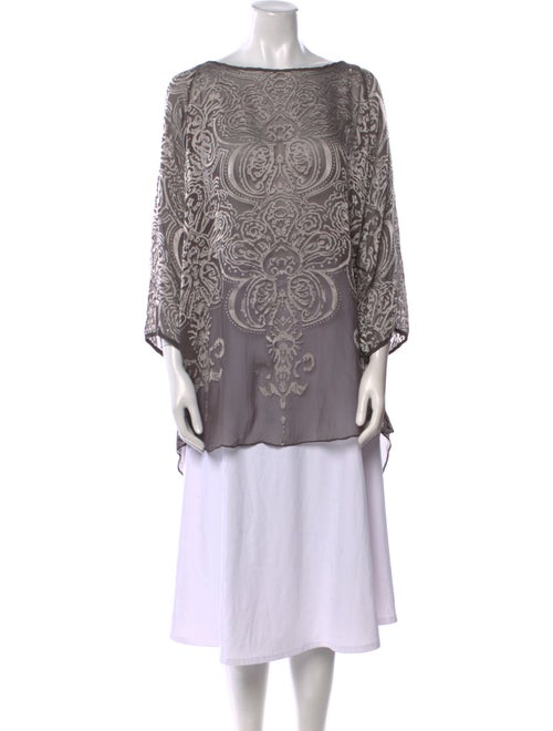Calypso St. Barth Printed Bateau Neckline Tunic