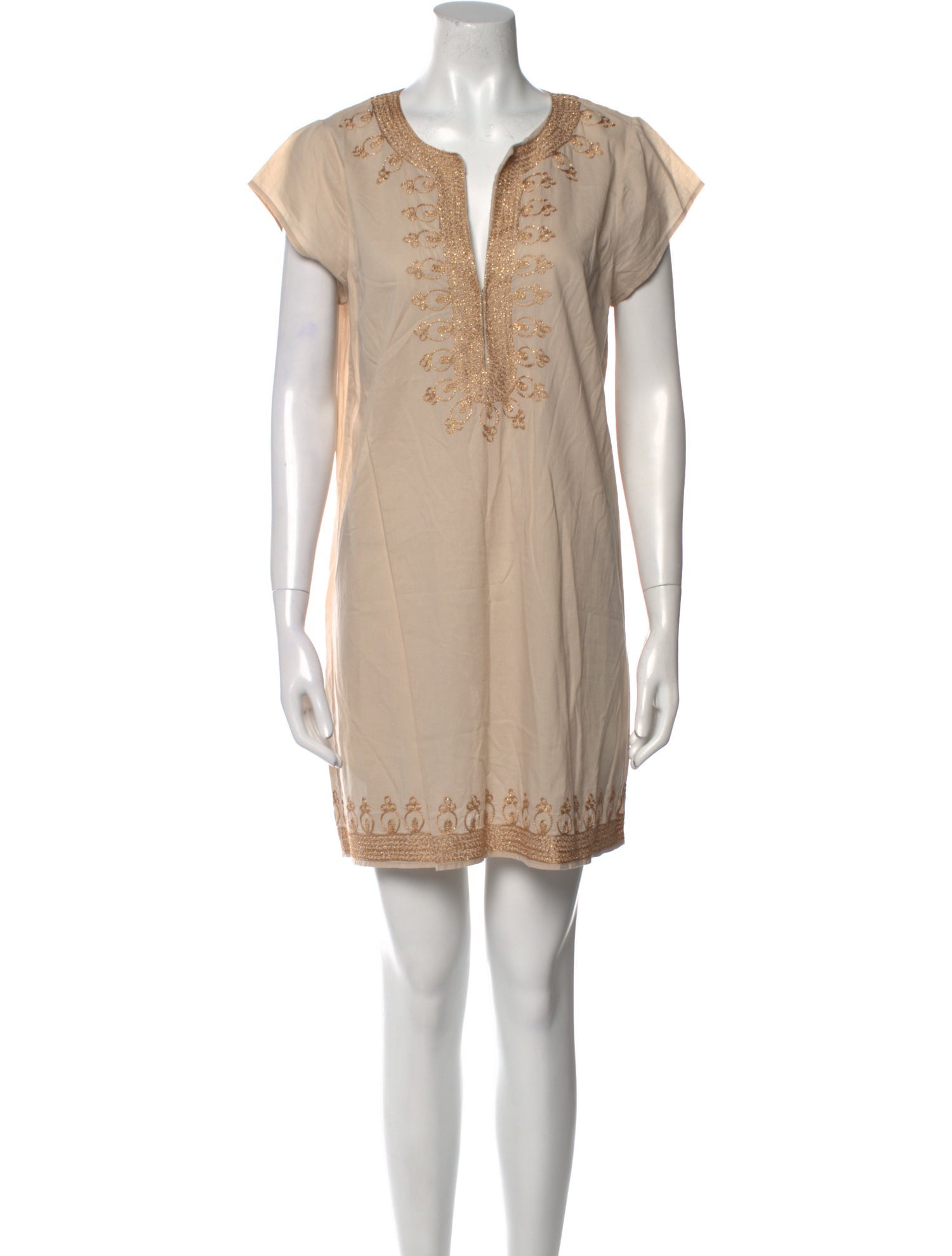 Calypso St. Barth V-Neck Mini Dress