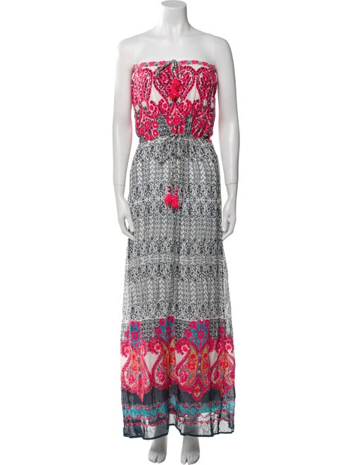 Calypso St. Barth Paisley Print Long Dress