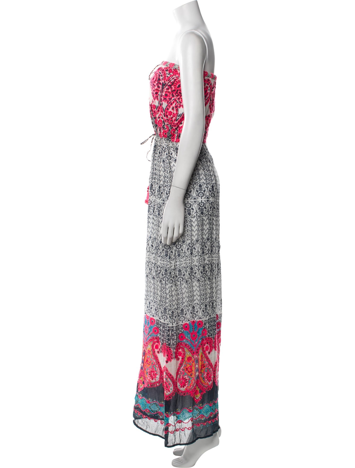Calypso St. Barth Paisley Print Long Dress