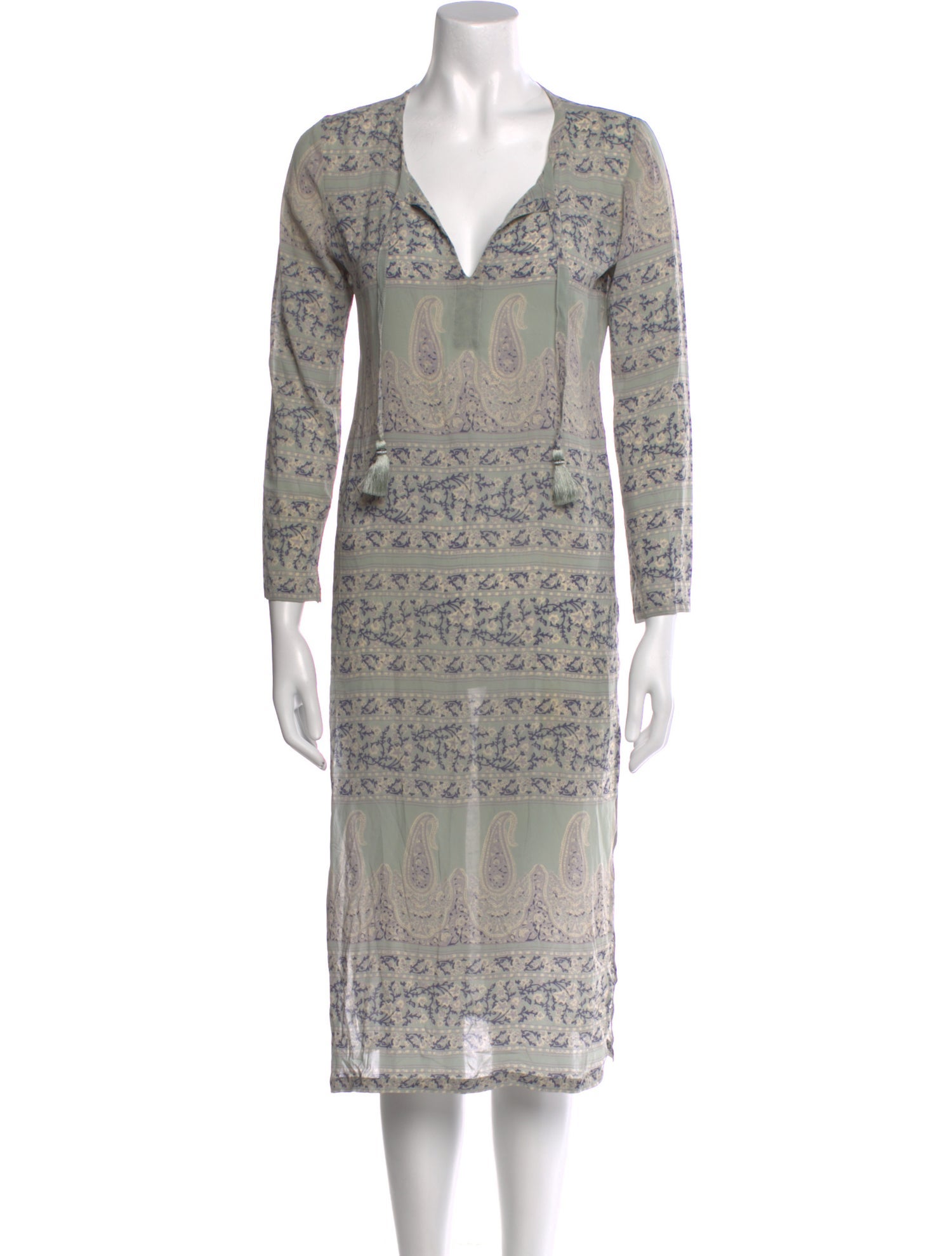 Calypso St. Barth Silk Midi Length Dress