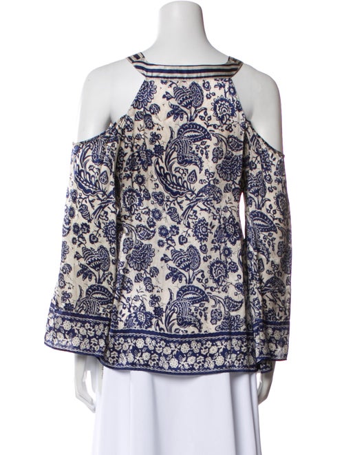 Calypso St. Barth Silk Floral Print Blouse