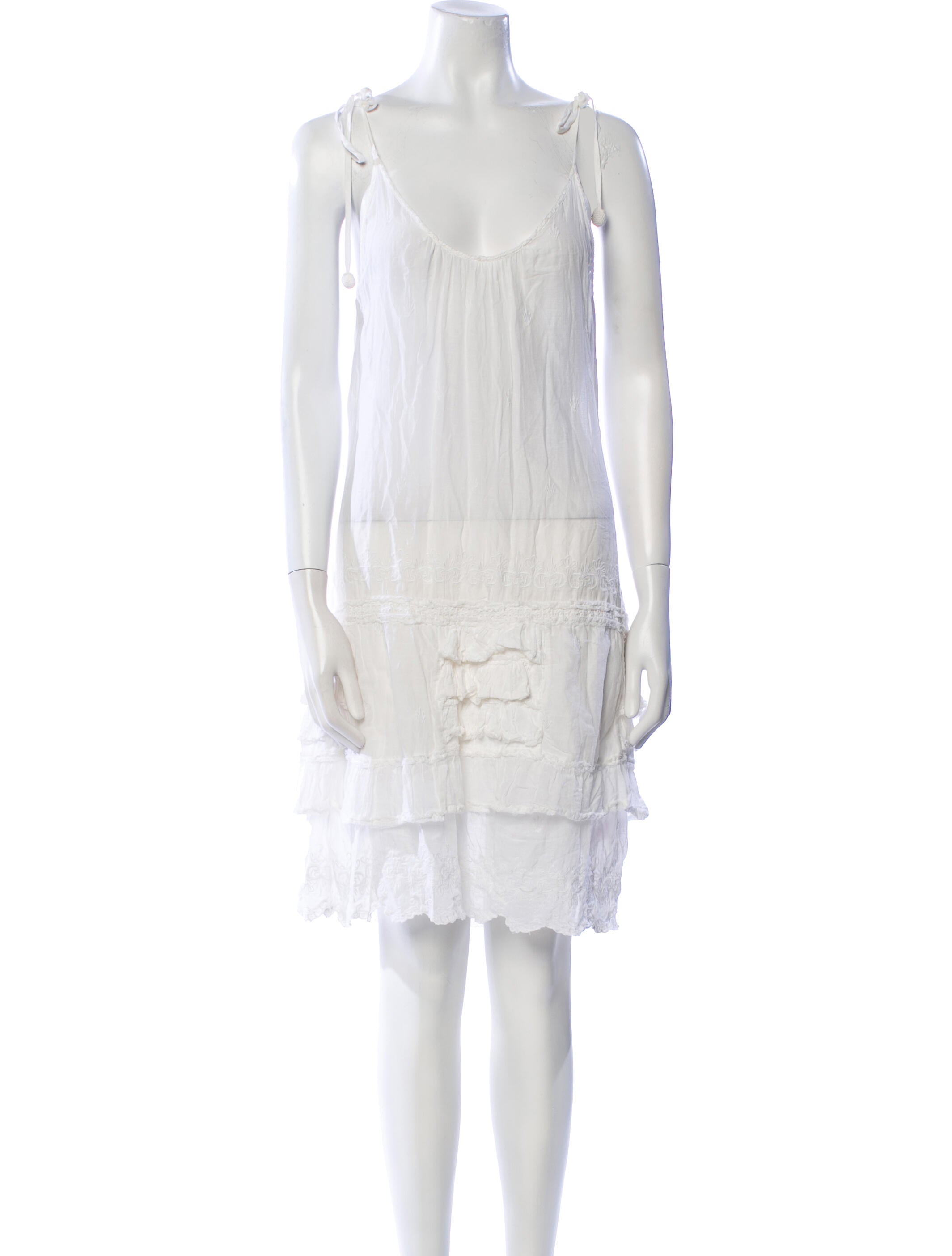 Calypso St. Barth Scoop Neck Mini Dress