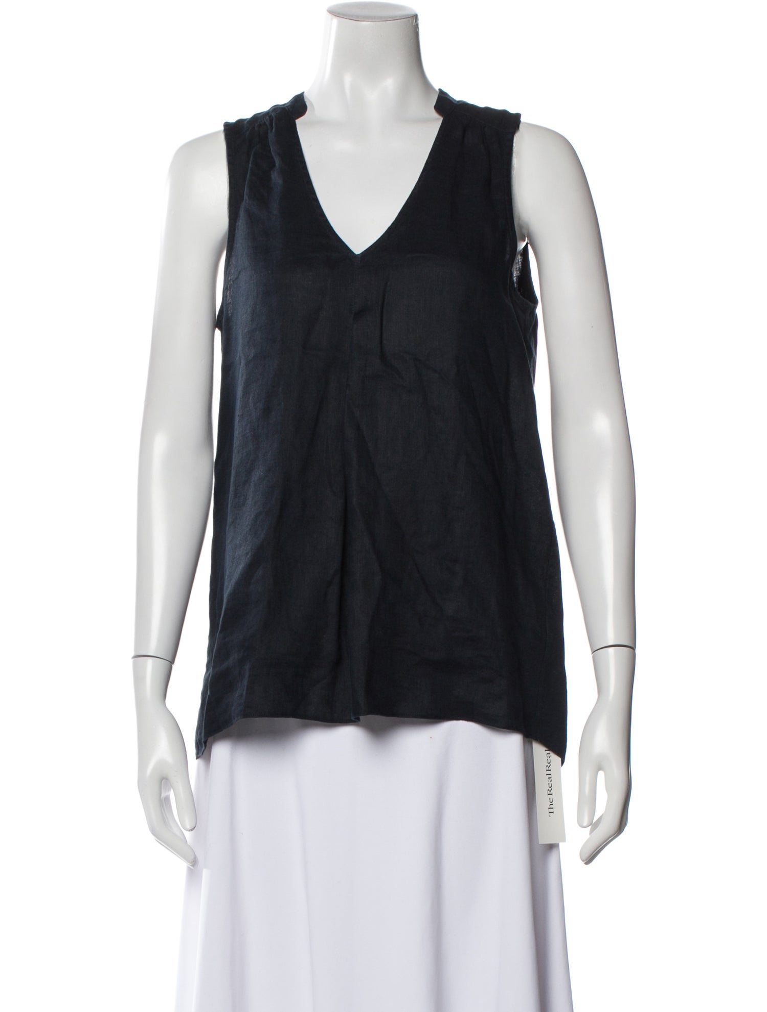 Calypso St. Barth Linen V-Neck Top