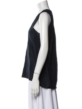 Calypso St. Barth Linen V-Neck Top