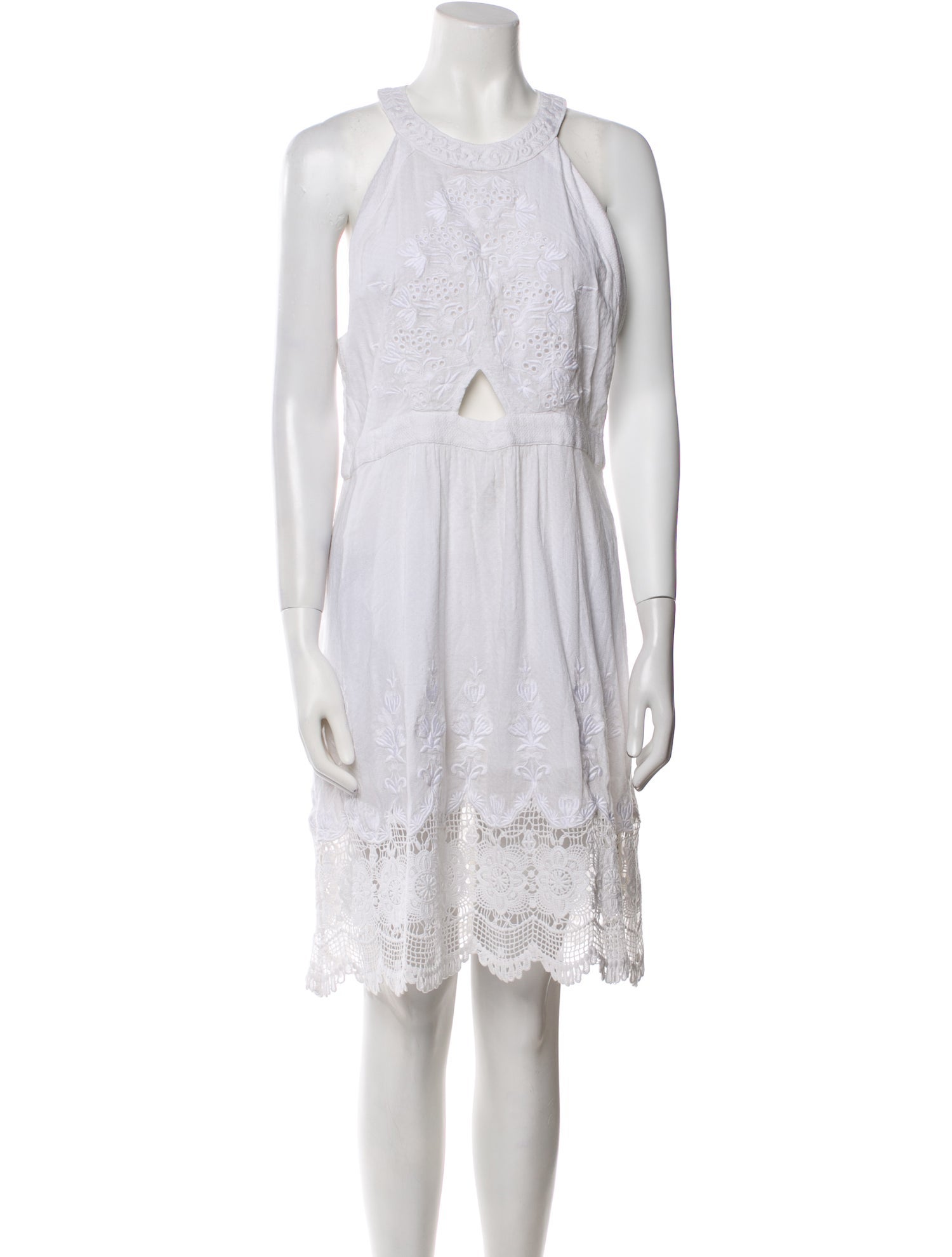 Calypso St. Barth Crew Neck Knee-Length Dress