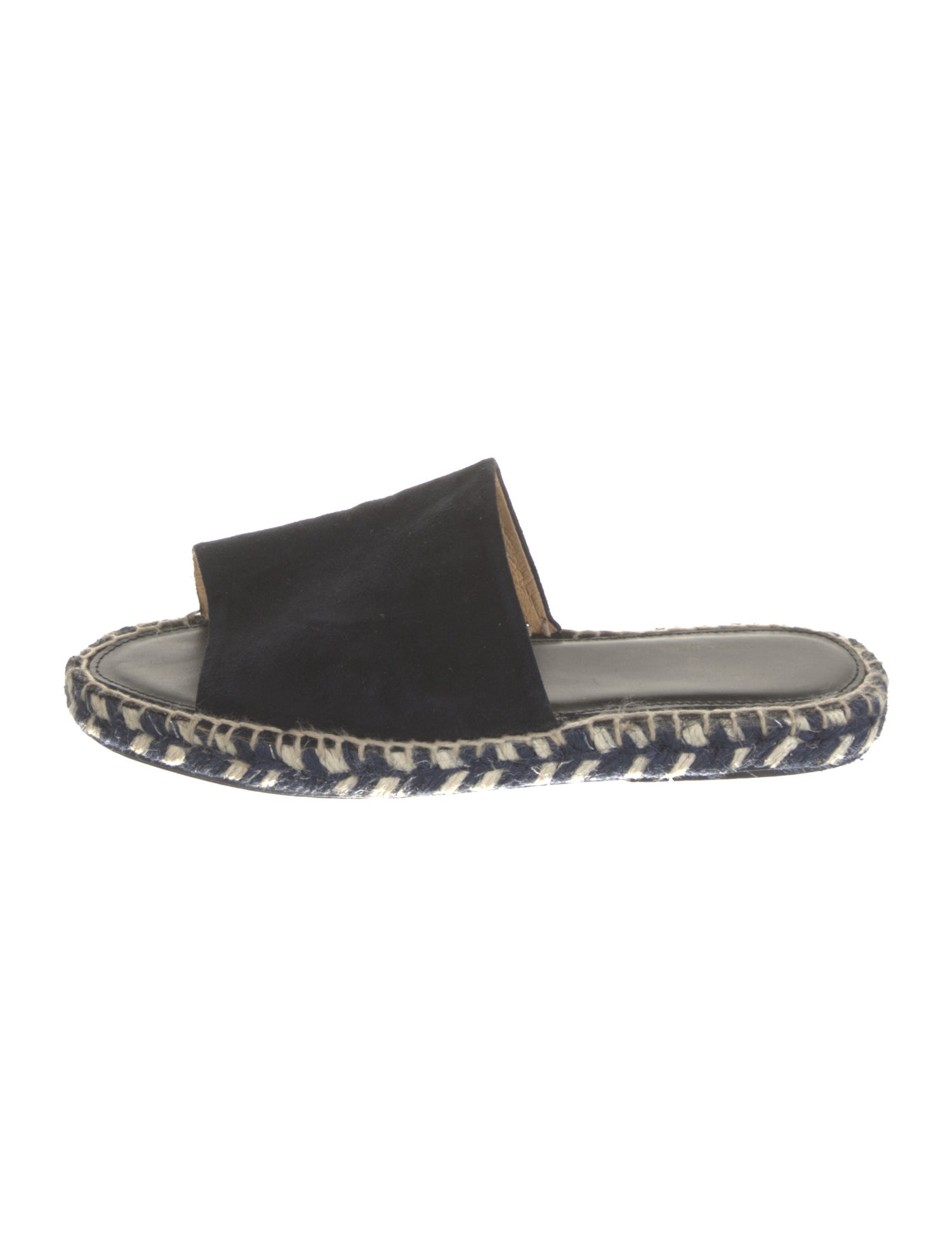 Calypso St. Barth Suede Whipstitch Trim Slides
