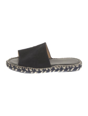 Calypso St. Barth Suede Whipstitch Trim Slides
