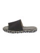 Calypso St. Barth Suede Whipstitch Trim Slides