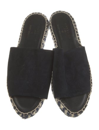 Calypso St. Barth Suede Whipstitch Trim Slides