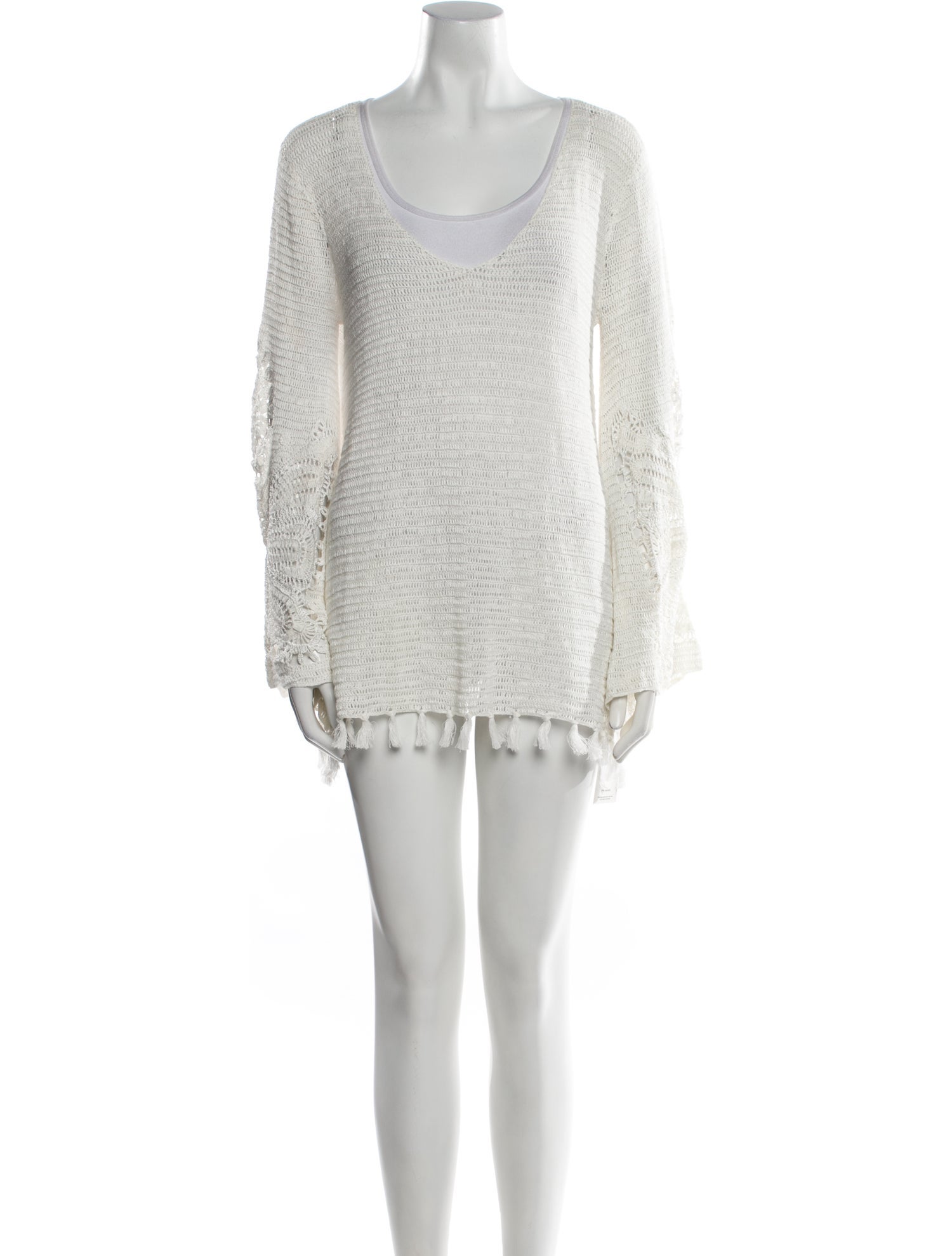 Calypso St. Barth Linen Scoop Neck Sweater w/ Tags