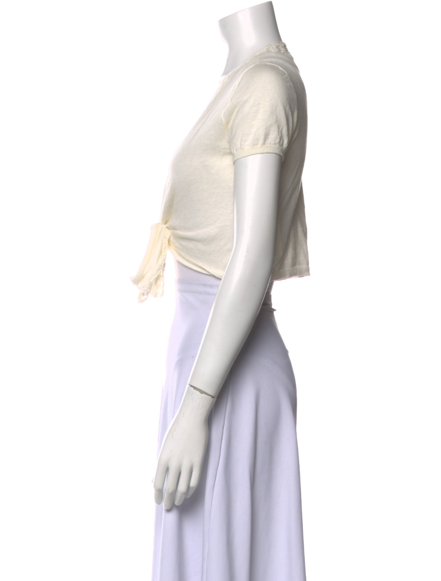 Calypso St. Barth V-Neck Short Sleeve Crop Top