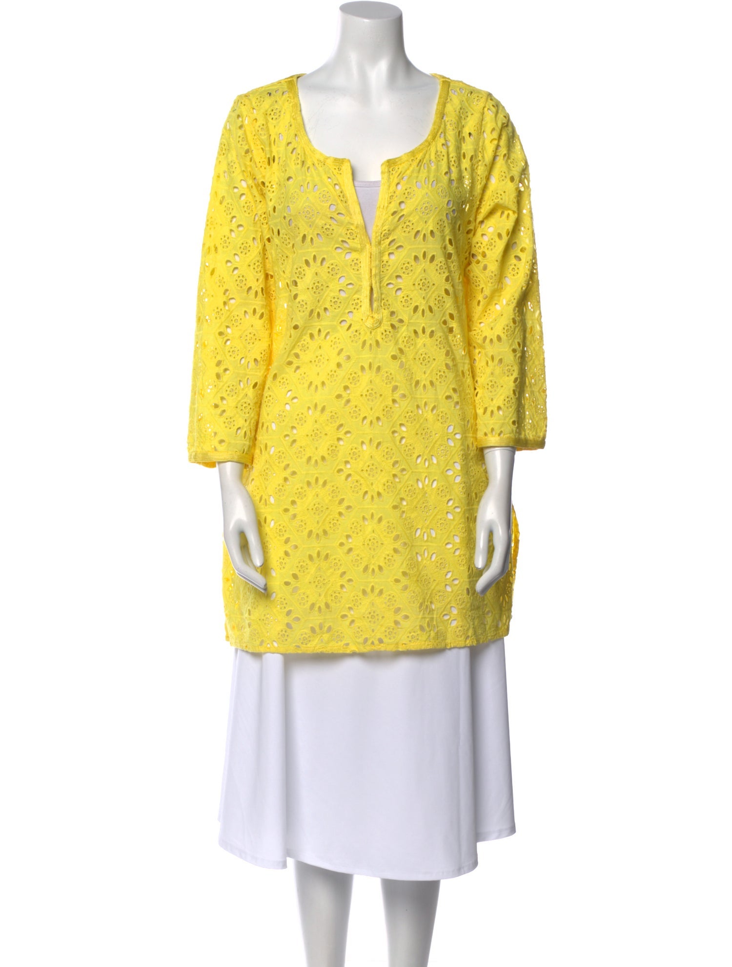 Calypso St. Barth Printed Scoop Neck Sweater