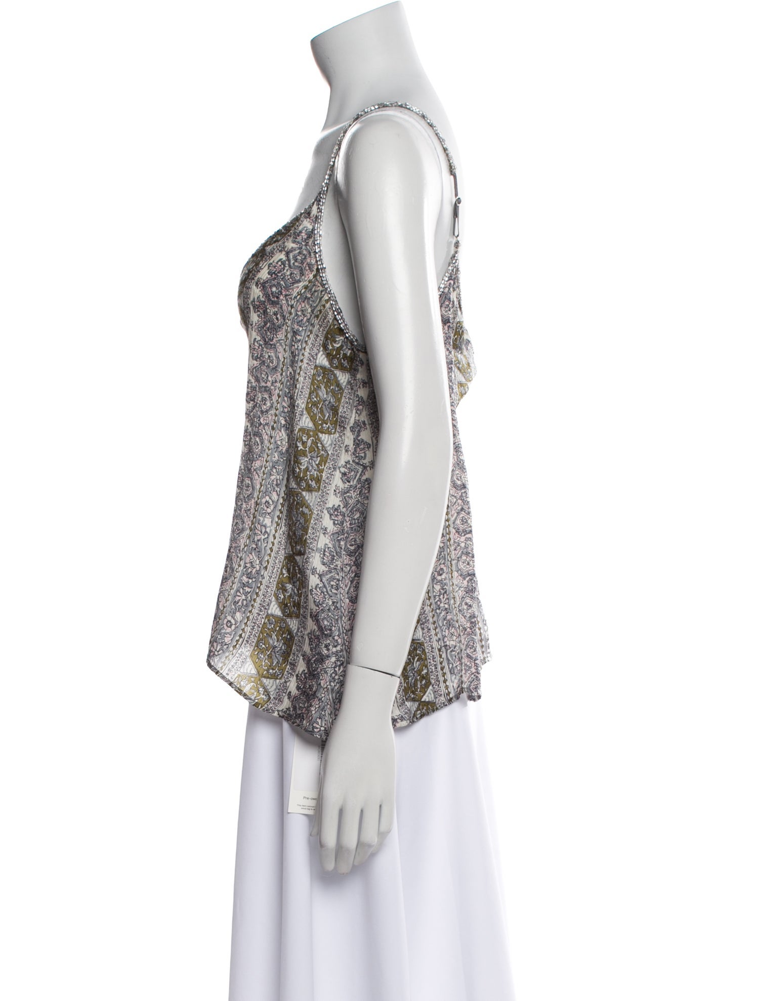 Calypso St. Barth Silk Printed Top