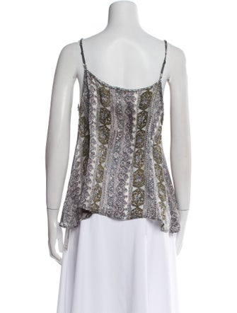 Calypso St. Barth Silk Printed Top