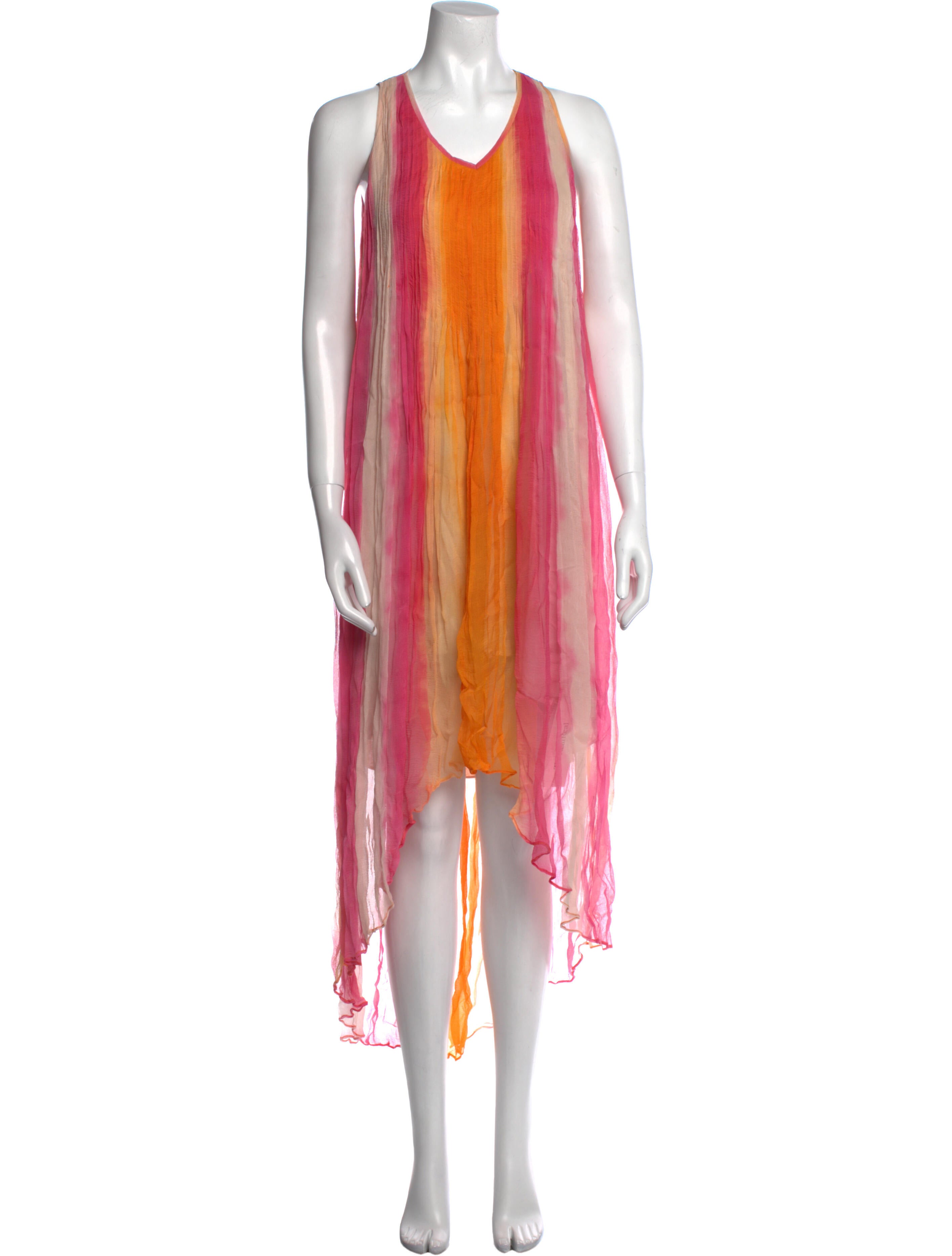 Calypso St. Barth Striped Long Dress