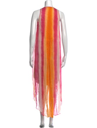 Calypso St. Barth Striped Long Dress