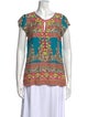 Calypso St. Barth Silk Printed Blouse