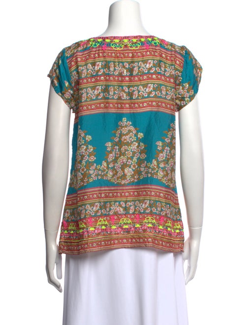 Calypso St. Barth Silk Printed Blouse